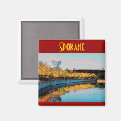 Spokane Magnet (Vorderseite/Rückseite)