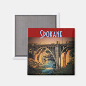 Spokane Magnet (Vorderseite/Rückseite)