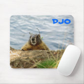 Spokane Marmot says, "Sup? Keule?" Mousepad (Mit Mouse)