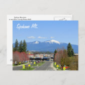 Spokane Mountain Postkarte (Vorne/Hinten)