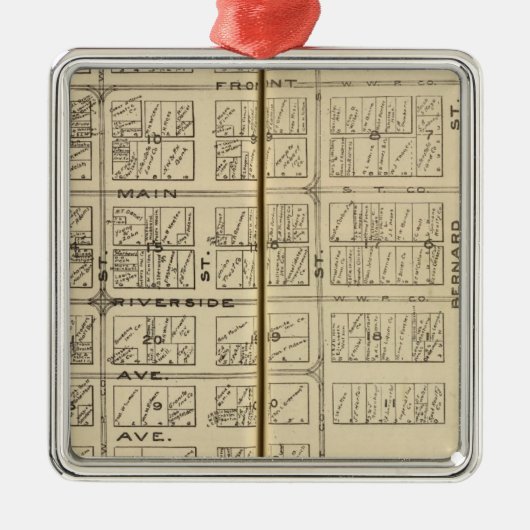 Spokane Ornament Aus Metall (Vorne)