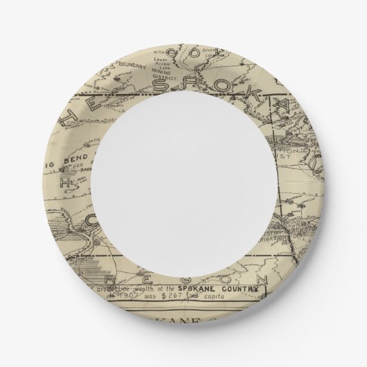 Spokane Pappteller (Vorderseite)
