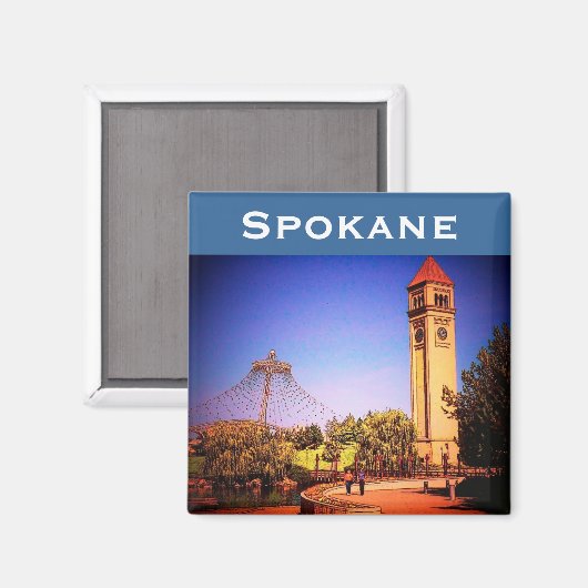 Spokane (Park) Magnet (Vorderseite/Rückseite)