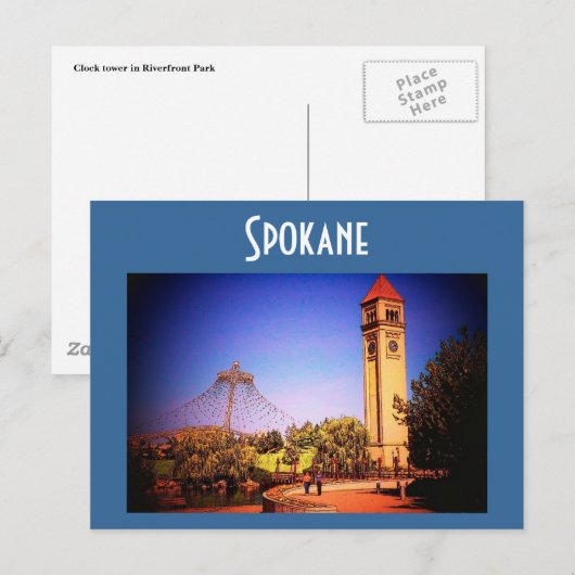 Spokane (Park) Postkarte (Vorne/Hinten)