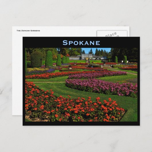 Spokane Postkarte (Vorne/Hinten)