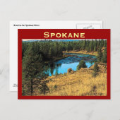 Spokane Postkarte (Vorne/Hinten)