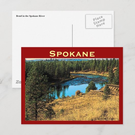 Spokane Postkarte (Vorne/Hinten)