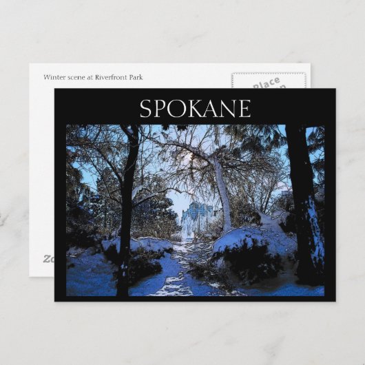 Spokane Postkarte (Vorne/Hinten)