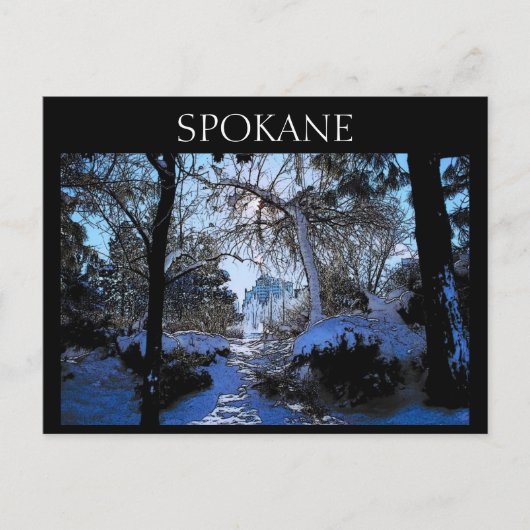 Spokane Postkarte (Vorderseite)