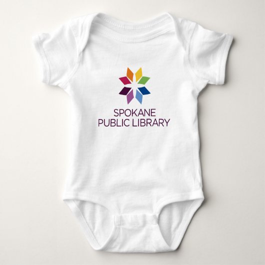 Spokane Public Library Baby Bodysuit Baby Strampler (Vorderseite)