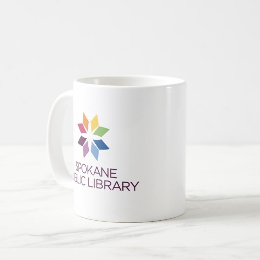 Spokane Public Library-Tasse Kaffeetasse (Vorderseite Links)