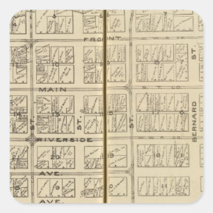 Spokane Quadratischer Aufkleber
