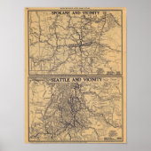 Spokane, Seattle Poster (Vorne)