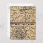Spokane, Seattle Postkarte (Vorne/Hinten)