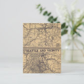 Spokane, Seattle Postkarte (Stehend Vorderseite)