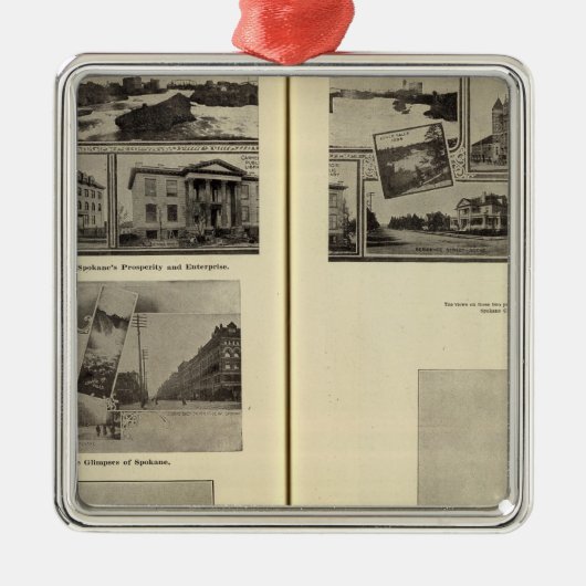 Spokane Silbernes Ornament (Vorne)
