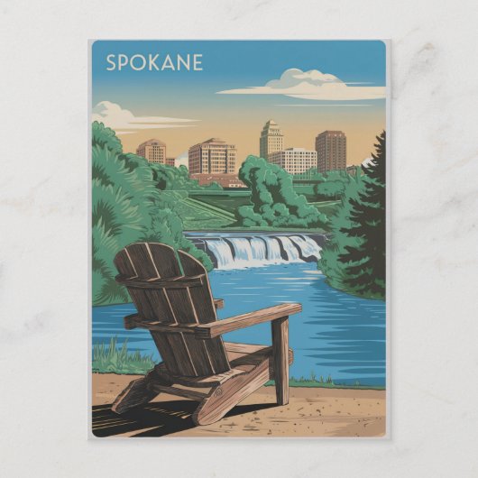 Spokane Vintag Postkarte (Vorderseite)