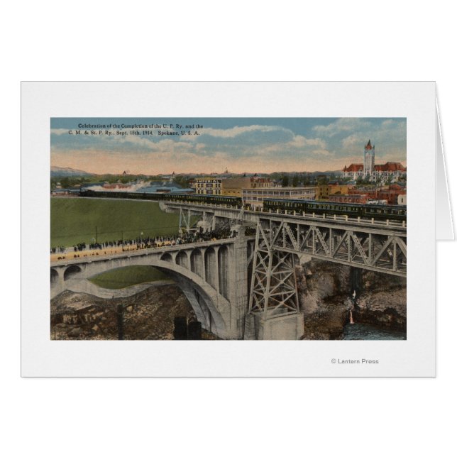 Spokane, WA - Abschluss der Pazifikbahn Gewerkscha (Vorderseite (Horizontal))