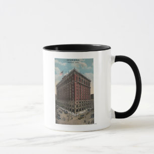 Spokane, WA - Ansicht von Davenport-Hotel Tasse
