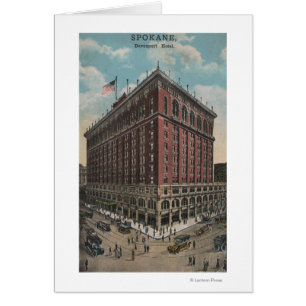 Spokane, WA - Aussicht auf das Hotel Davenport