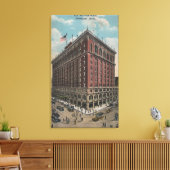 Spokane, WA - Aussicht auf das Hotel Davenport Leinwanddruck (Insitu (Wohnzimmer))