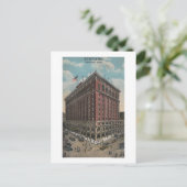 Spokane, WA - Aussicht auf das Hotel Davenport Postkarte (Stehend Vorderseite)