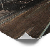 Spokane, WA - Aussicht auf den Nordpazifik-Zug und Poster (Ecke)