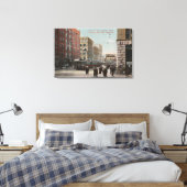 Spokane, WA - Blick auf die Riverside Ave. & Howar Leinwanddruck (Insitu (Schlafzimmer))
