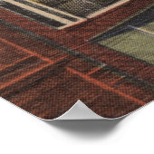 Spokane, WA - Blick auf die Riverside Ave. Poster (Ecke)