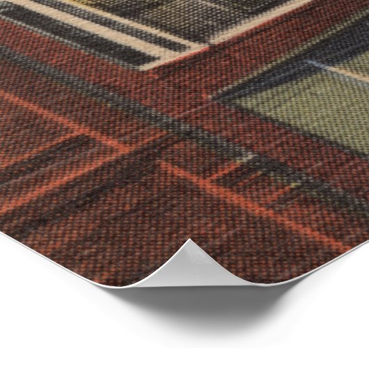 Spokane, WA - Blick auf die Riverside Ave. Poster (Ecke)