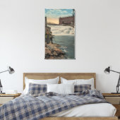 Spokane, WA - Doppelfischerei auf Unterfälle Leinwanddruck (Insitu (Schlafzimmer))