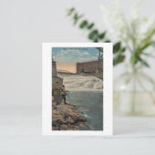 Spokane, WA - Doppelfischerei auf Unterfälle Postkarte (Stehend Vorderseite)