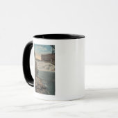 Spokane, WA - Doppelfischerei auf Unterfälle Tasse (Vorderseite Links)