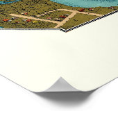 Spokane, WA Panorama Karte - 1905 Poster (Ecke)