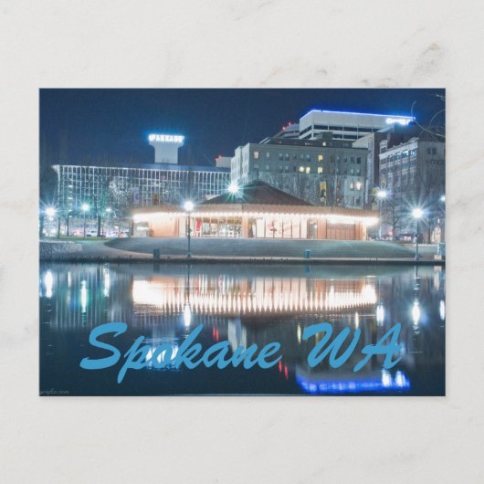 SPOKANE WA POSTKARTE (Vorderseite)