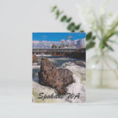 SPOKANE WA POSTKARTE (Stehend Vorderseite)