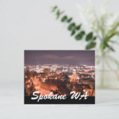 SPOKANE WA POSTKARTE (Stehend Vorderseite)