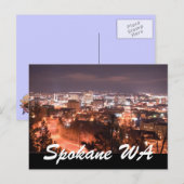 SPOKANE WA POSTKARTE (Vorne/Hinten)