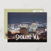 SPOKANE WA POSTKARTE (Vorne/Hinten)