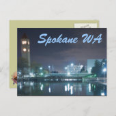 SPOKANE WA POSTKARTE (Vorne/Hinten)