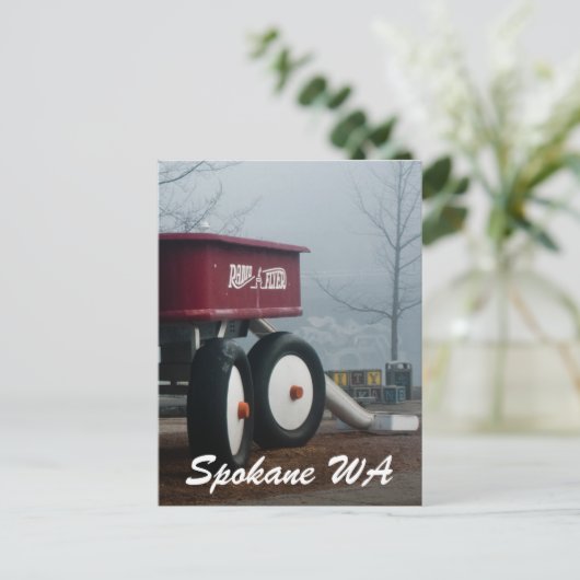 SPOKANE WA POSTKARTE (Stehend Vorderseite)
