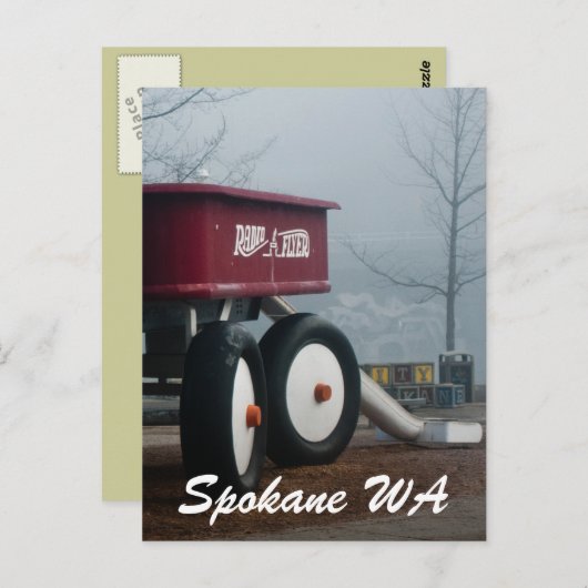 SPOKANE WA POSTKARTE (Vorne/Hinten)