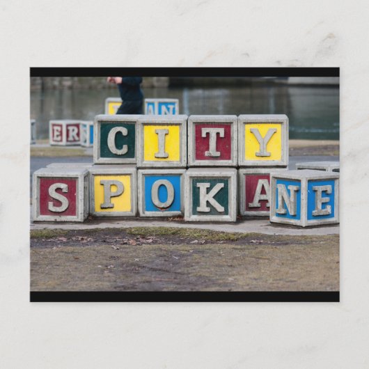 SPOKANE WA POSTKARTE (Vorderseite)