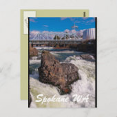 SPOKANE WA POSTKARTE (Vorne/Hinten)