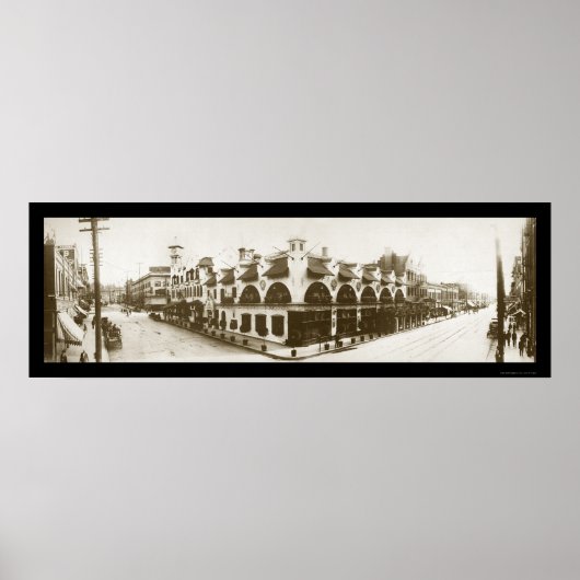 Spokane WA Restaurant Foto 1908 Poster (Vorne)