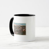 Spokane, WA - Skyline Sicht auf die Innenstadt Tasse (Vorderseite Links)
