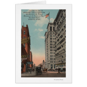 Spokane, WA - Stadtansicht mit Horsecaris