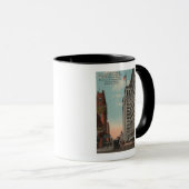 Spokane, WA - Stadtansicht mit Horsecaris Tasse (VorderseiteRechts)