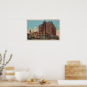 Spokane, WA - View of Davenport Hotel #1 Poster (Küche)