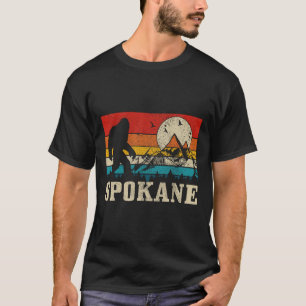 Spokane Washington Bigfoot Vintage Bergjäger T-Shirt